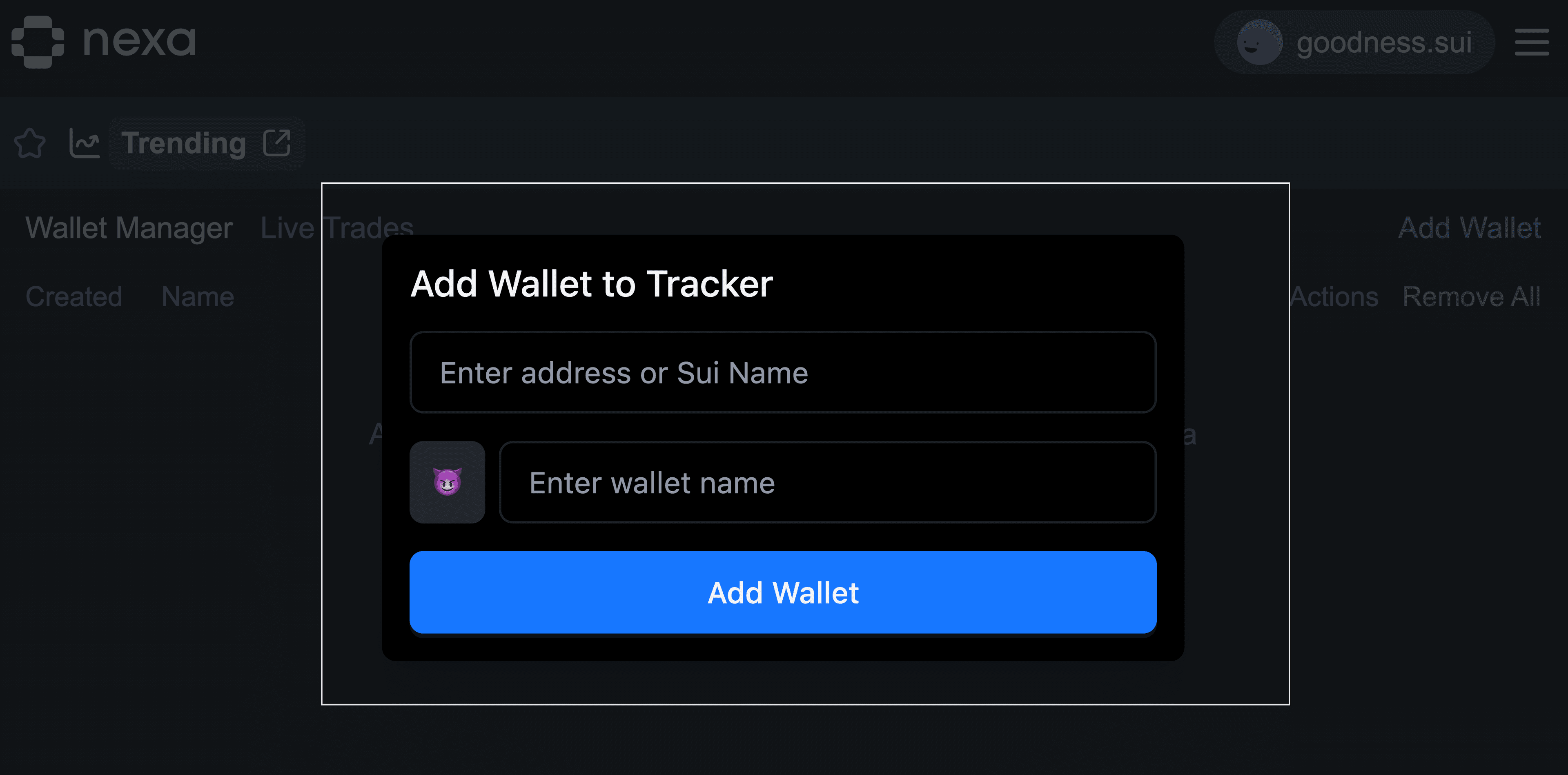 Add Wallet